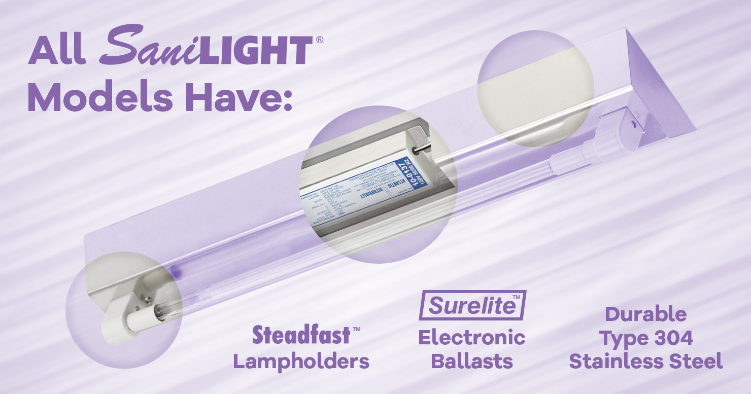 All SaniLIGHT Models Have These 3 Features