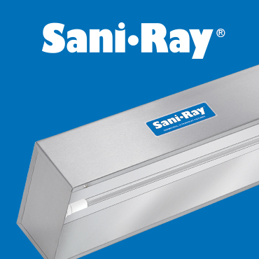 SaniRay UV Recessed Air & Surface Irradiators as shown at IBIE