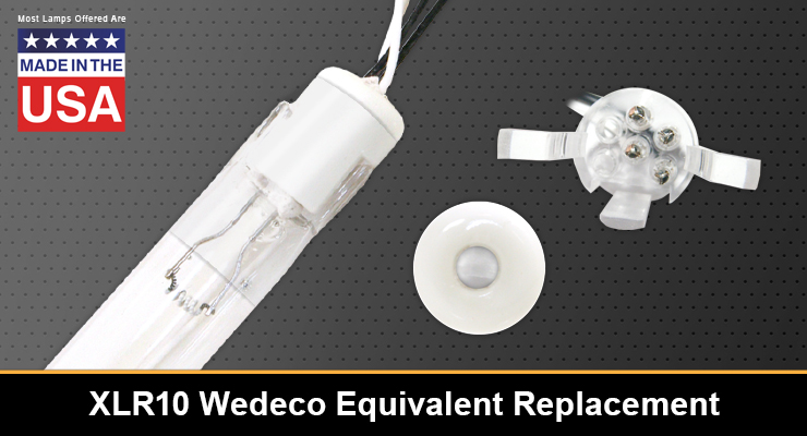 XLR10 Wedeco Equivalent Replacement UV-C Lamp