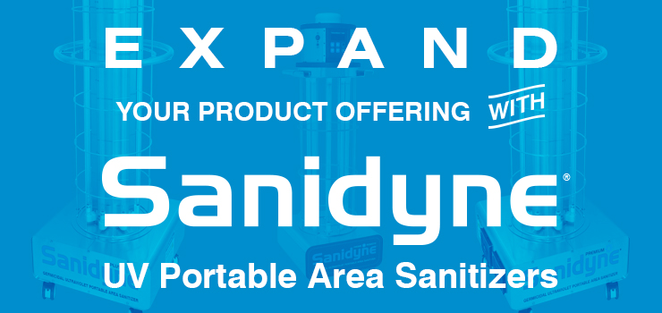 Expand Your Product Offering with Sanidyne UV Portable Area Sanitizers