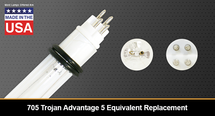 Trojan 705 Advantage 5 Equivalent Replacement UV-C Lamp