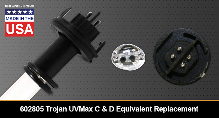602805 Trojan UVMax C & D Equivalent Replacement UV-C Lamp