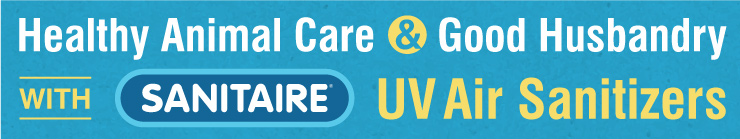 Healthy Animal Care and Good Husbandry with SANITAIRE UV Air Sanitizers