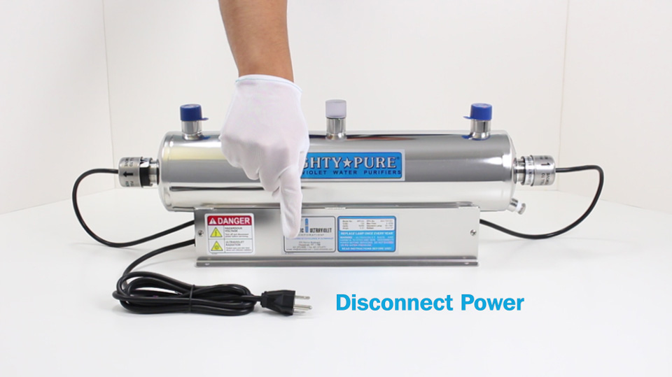 Disconnect Power of Mighty Pure UV Water Purifier