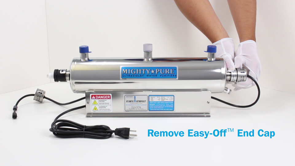 Remove Easy Off from Mighty Pure UV Water Purifier