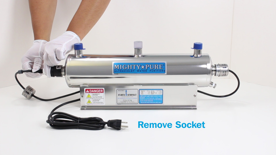Remove Socket from Mighty Pure UV Water Purifier