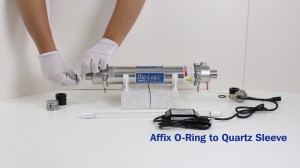 Bio-Logic UV Water Purifier Affix O-Ring to Quartz Sleeve