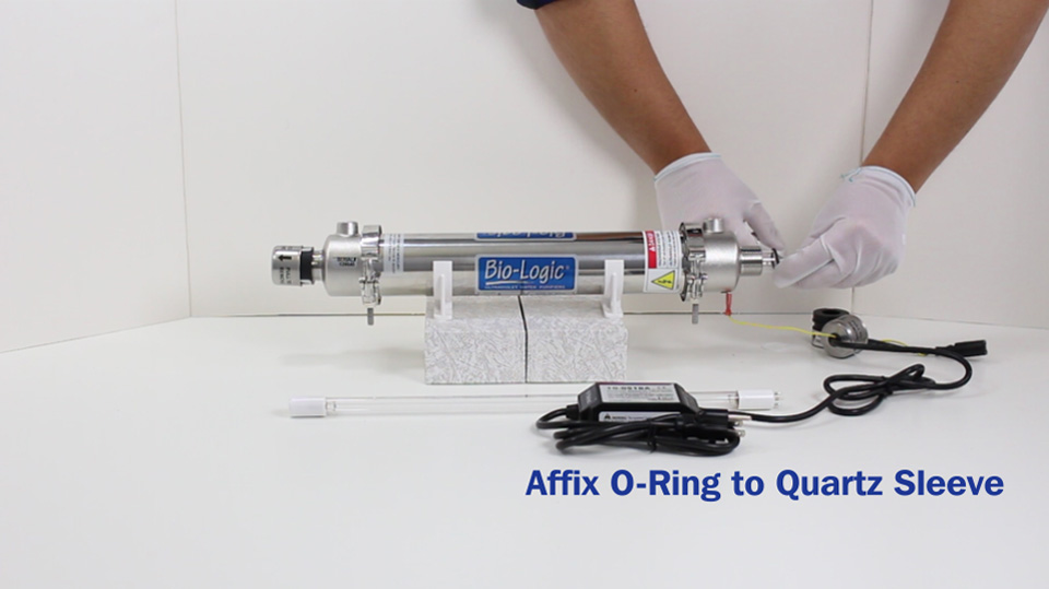 Affix O-Ring to Quartz Sleeve
