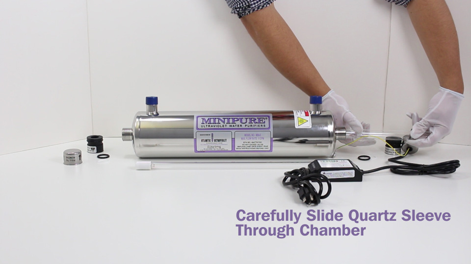 Slide Quartz Sleeve Through Chamber