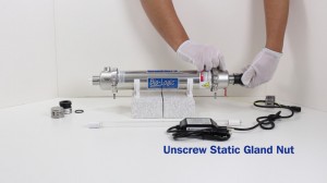 Bio-Logic UV Water Purifier Unscrew the Static Gland Nut