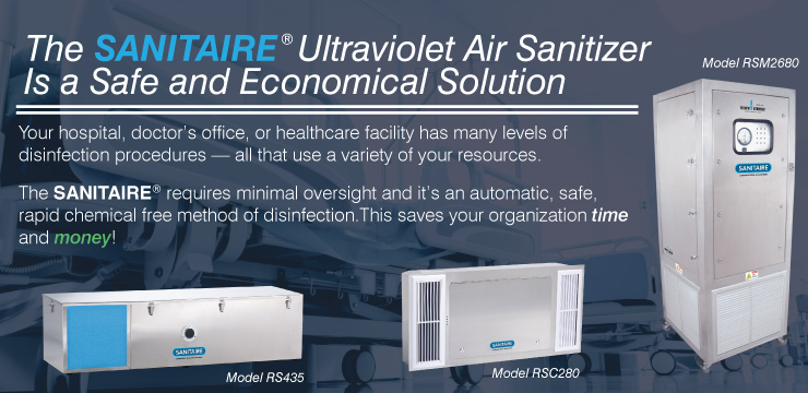 The SANITAIRE Ultraviolet Air Sanitizer is a Safe and Economical Solution