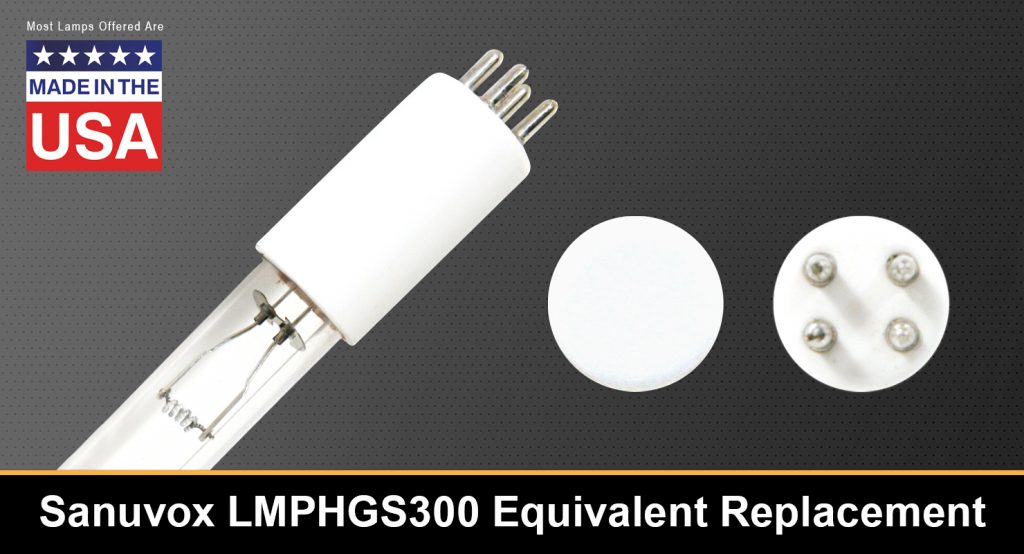 LMPHGS300 Sanuvox Equivalent Replacement UV-C Lamp