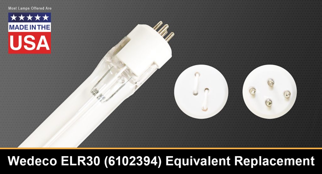 Wedeco ELR30 (6102394) Equivalent Replacement UV-C Lamp