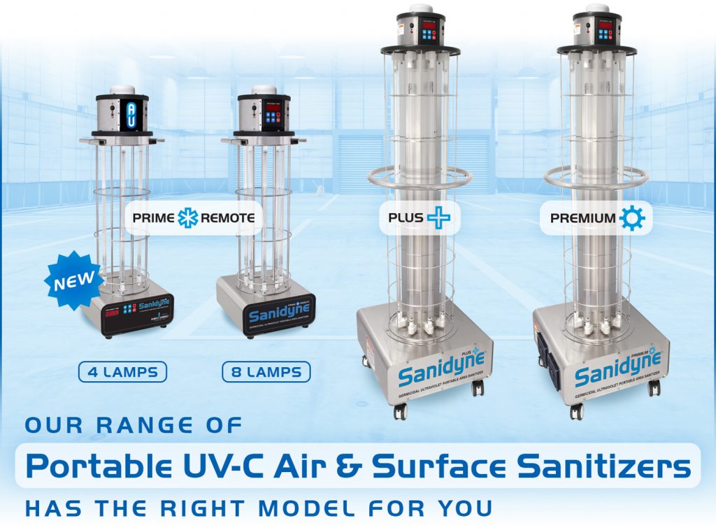 Our Range of Portable UV-C Air and Surface Sanitizers Has the Right Model For You