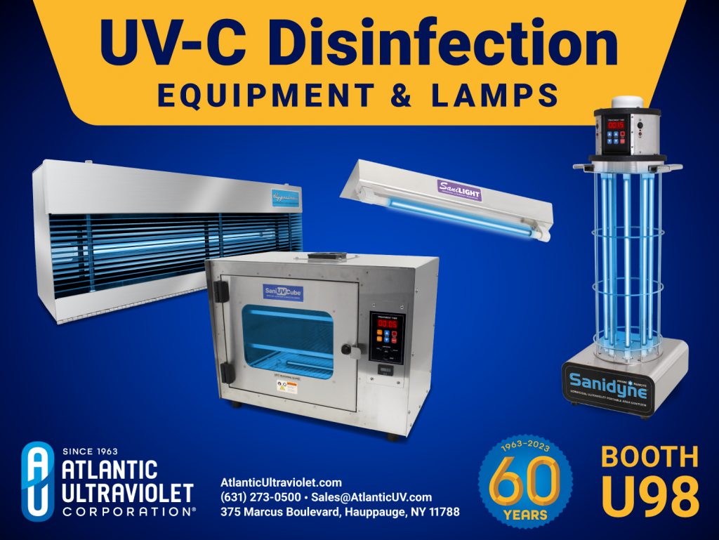 FIME 2023 Online Ad Featuring its UV-C Air & Surface Disinfection Products
