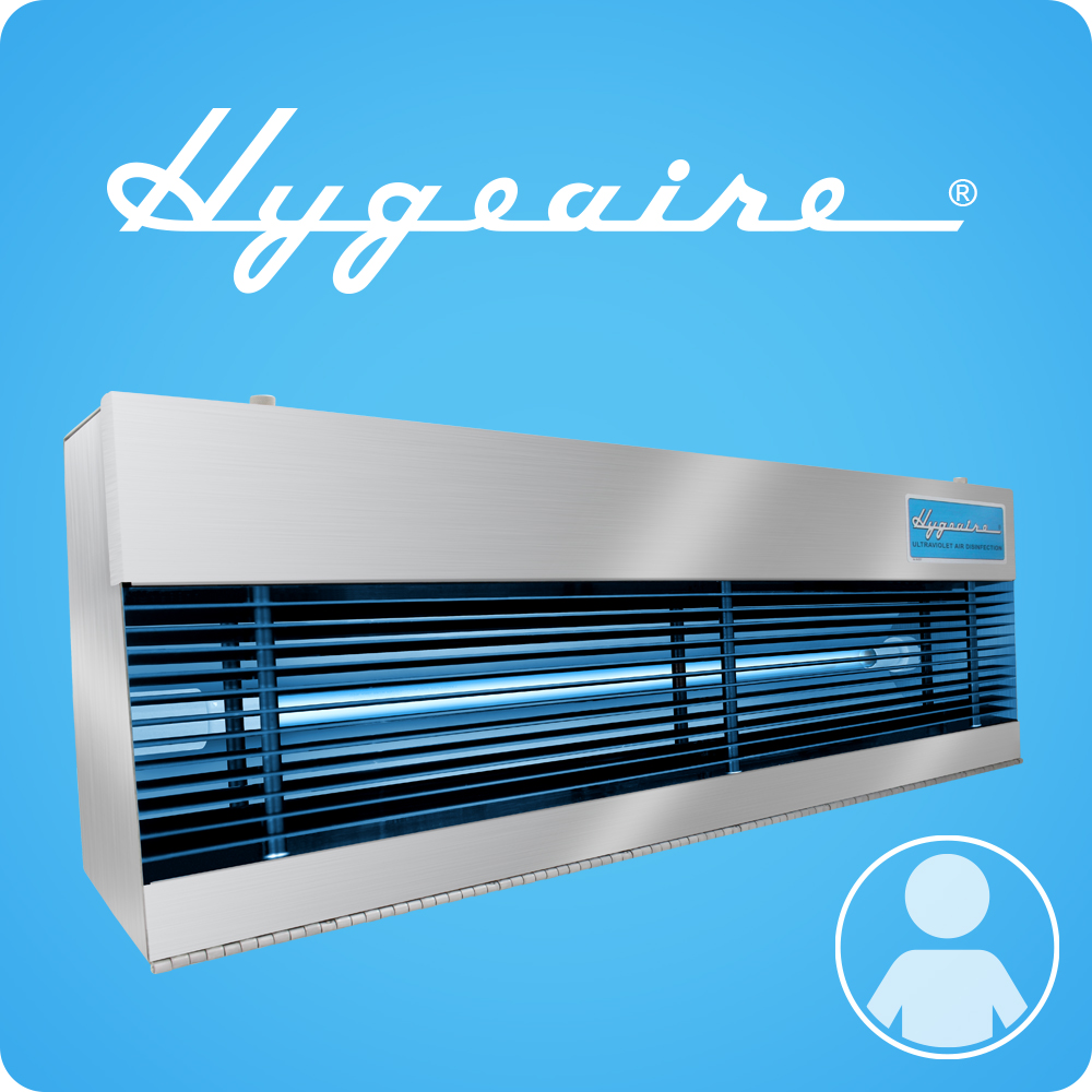 Hygeaire UV-C Indirect Air Disinfection as shown at FIME