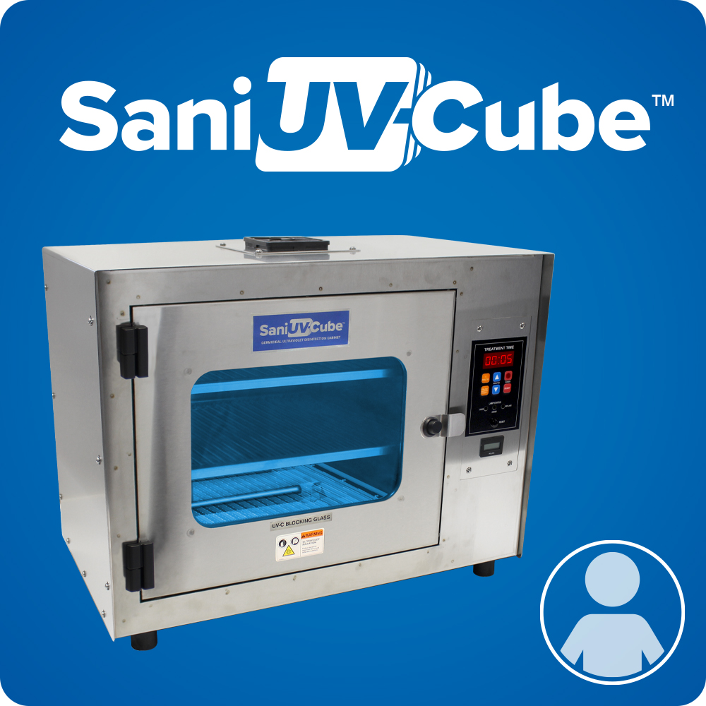 SaniUV-Cube UV-C Disinfection Cabinet as shown at FIME