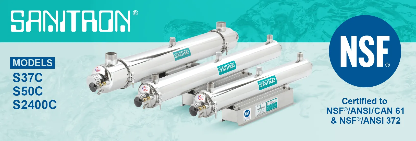 NSF certified UV water purifier models