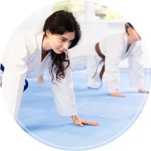 Martial arts on mats