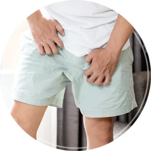 Man with itchy groin from with trichophyton