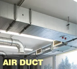 Air ducts in a school