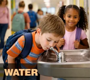 schools water fountain
