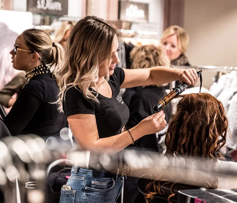 Hairstylist in a salon